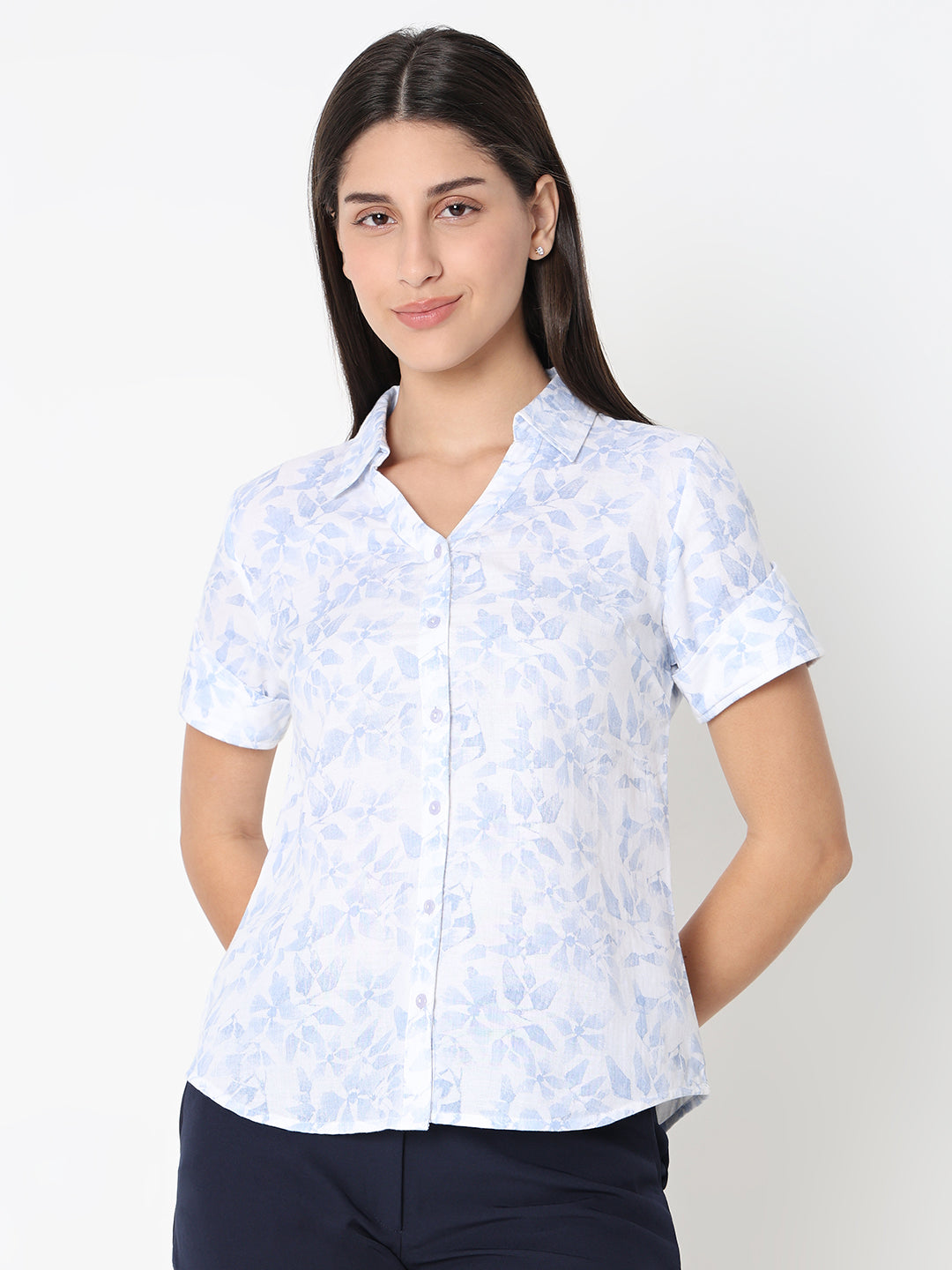 Blue Linen Shirt