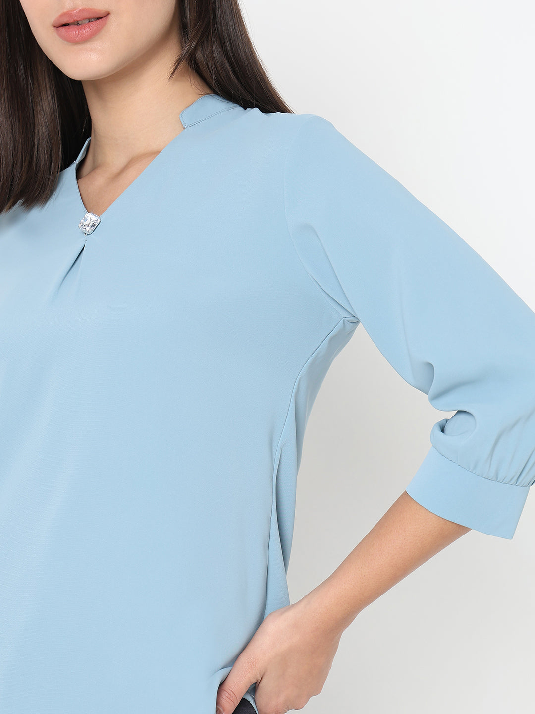 Solid Sea Green Regular Top